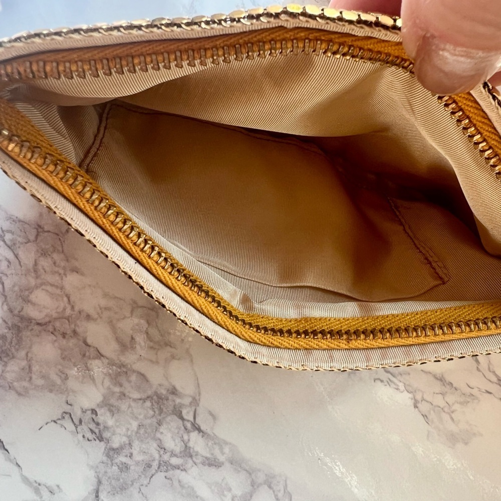 Vintage Duramesh Fifth Avenue Gold Mesh Mirror Ball Clutch Purse 1940s - Picture 6 of 8